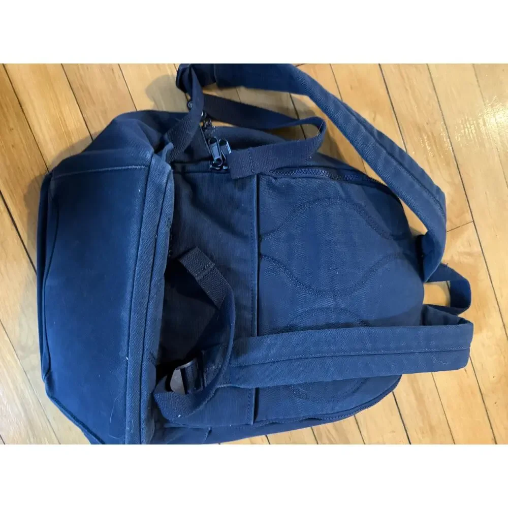 Dare to Roam backpack‎ blue antimicrobial laptop pocket suitcase strap travel